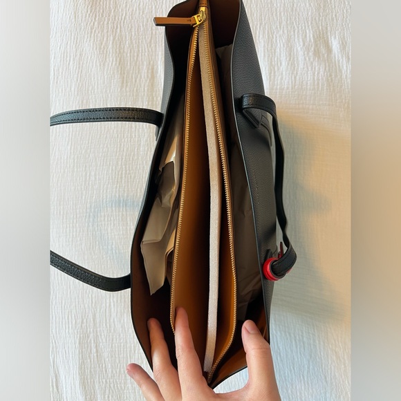 Tory Burch Perry Triple Compartment Tote Black - Picture 5 of 7